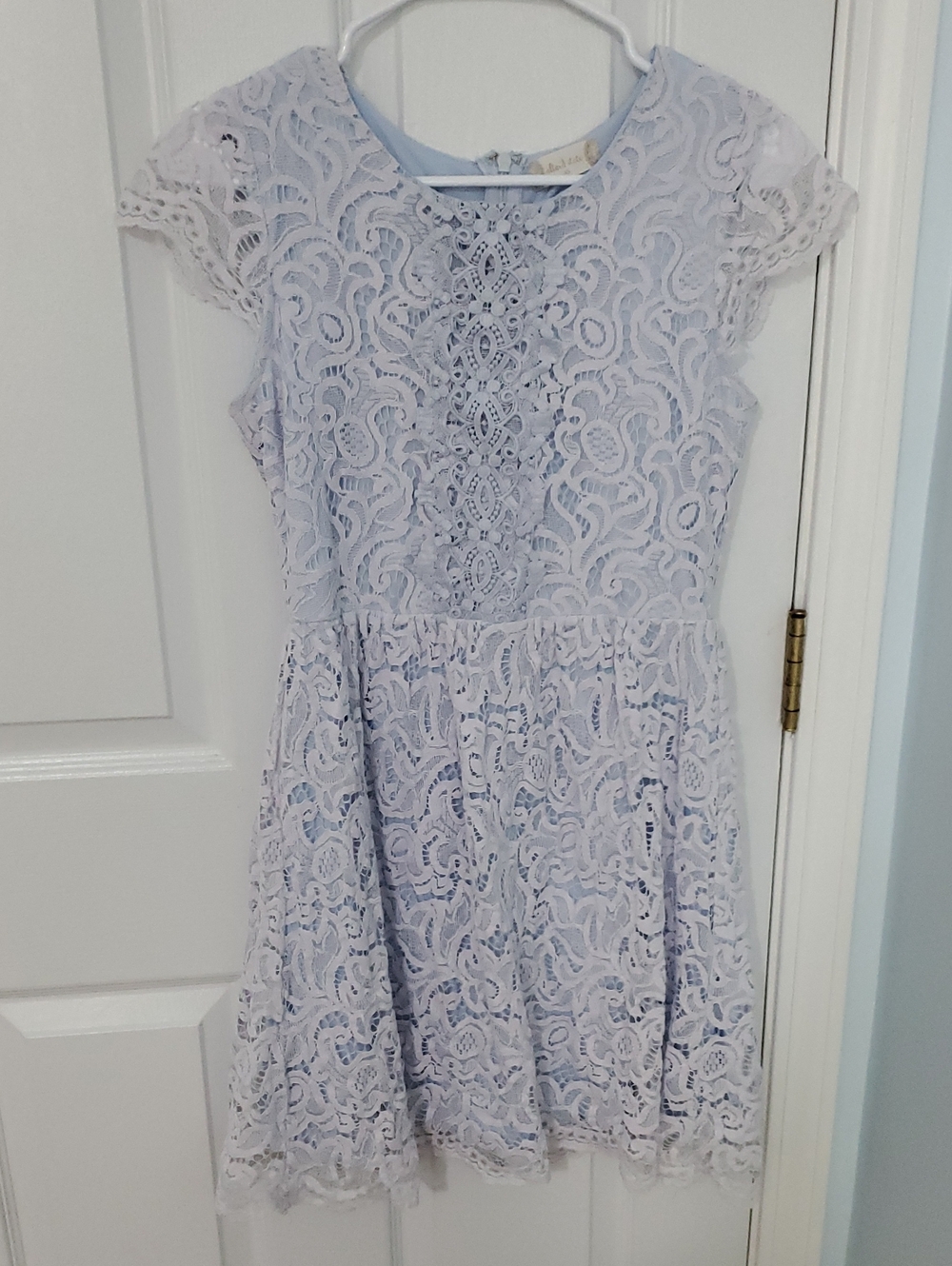 Altar'd State Light Blue Lace Dress